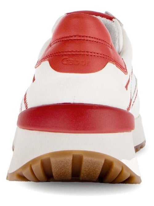 Baskets  et  en cuir lisse - Kiabi