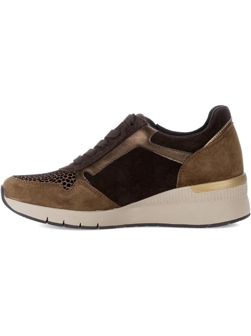 Baskets  et  en nubuck Noir - Kiabi