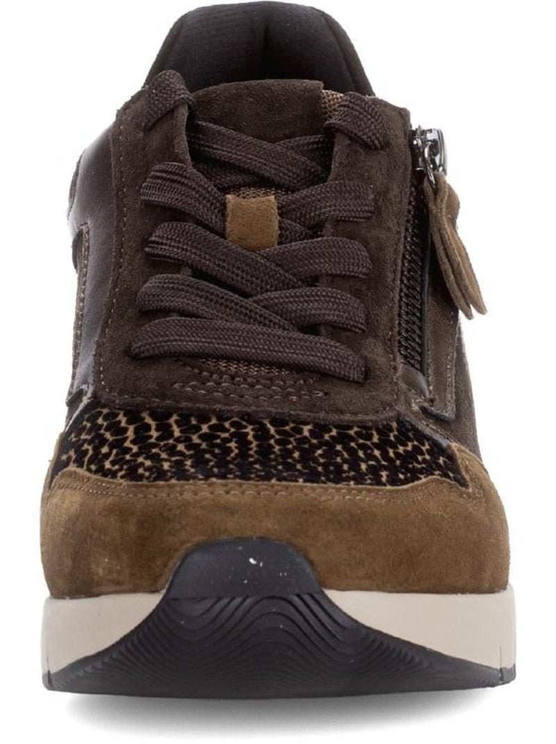 Baskets  et  en nubuck Noir - Kiabi