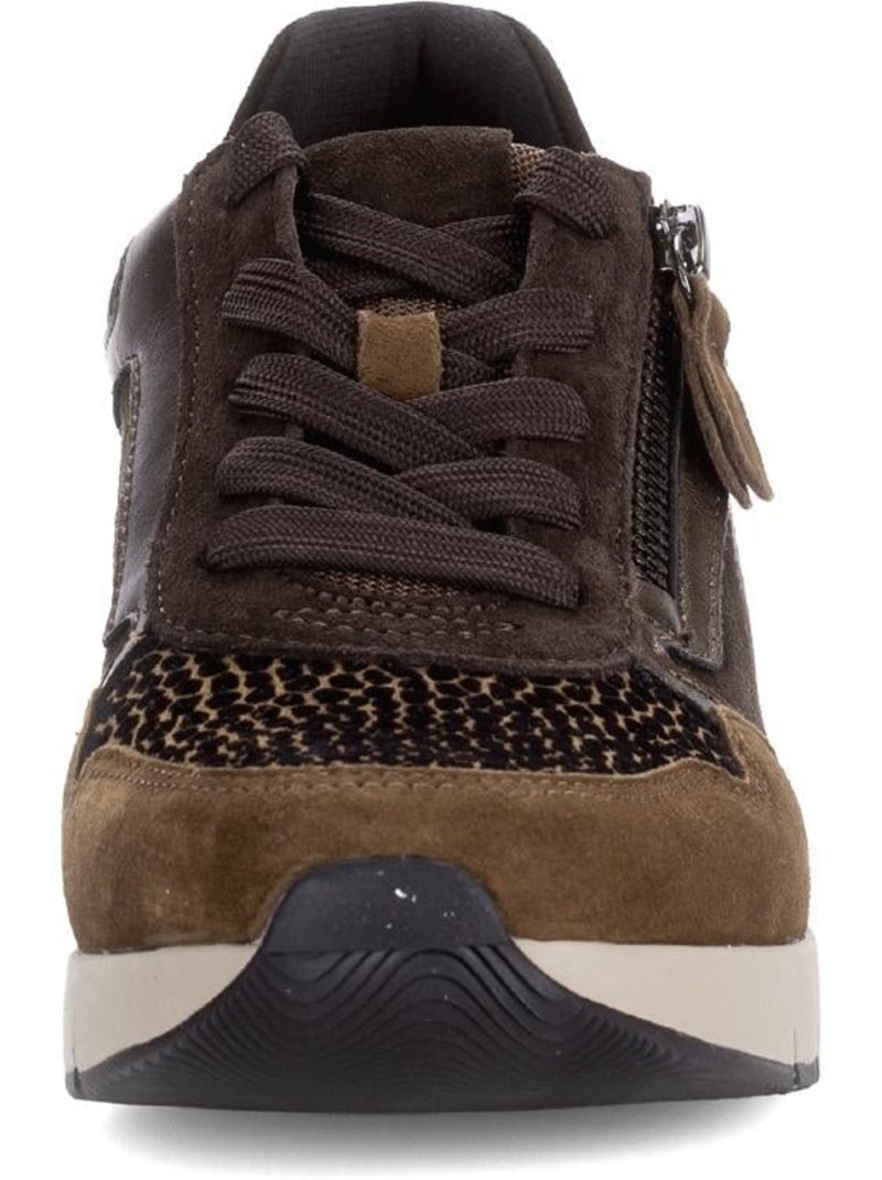 Baskets  et  en nubuck Noir Noir - Kiabi