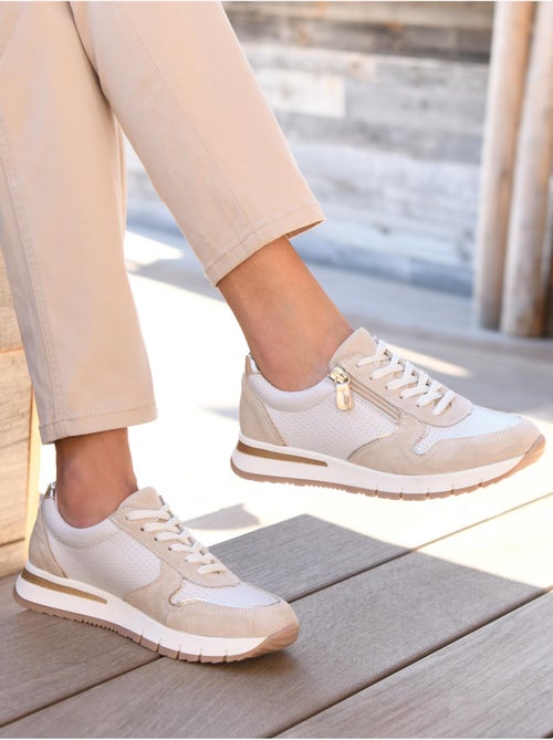 Baskets fantaisie avec zip et lacets - PEDICONFORT - Kiabi