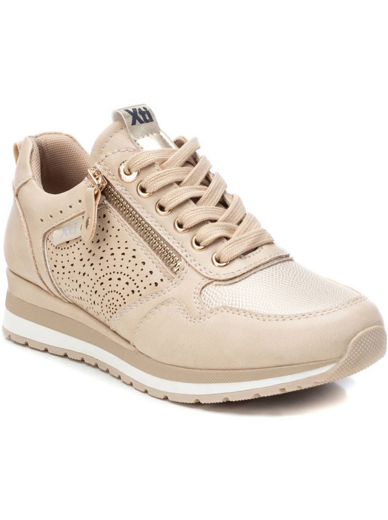 Baskets femme à fermeture éclair Beige - Kiabi
