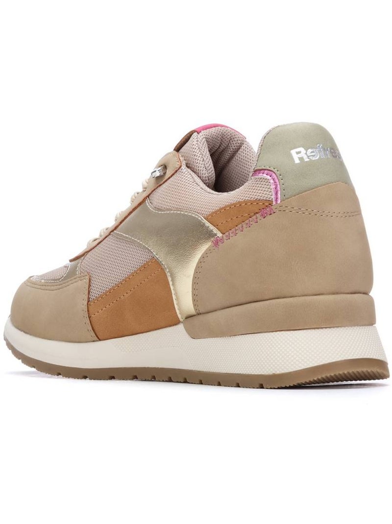 Baskets femme à fermeture éclair Beige - Kiabi