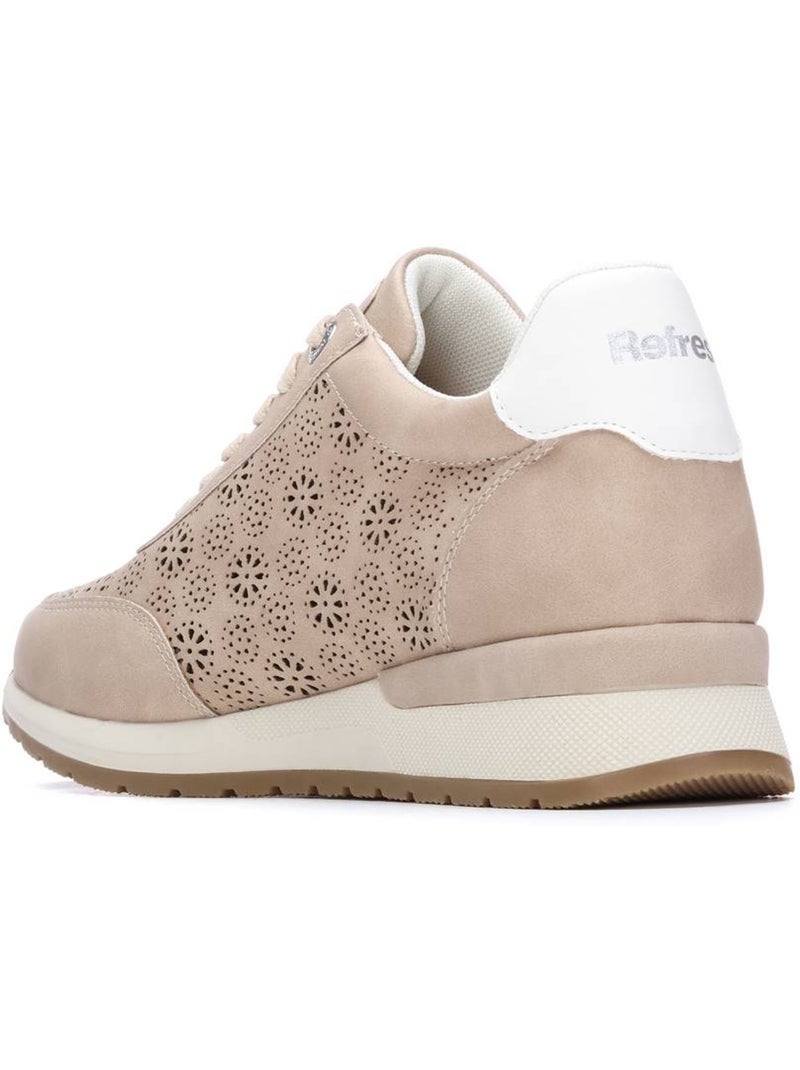 Baskets femme à fermeture éclair Beige - Kiabi