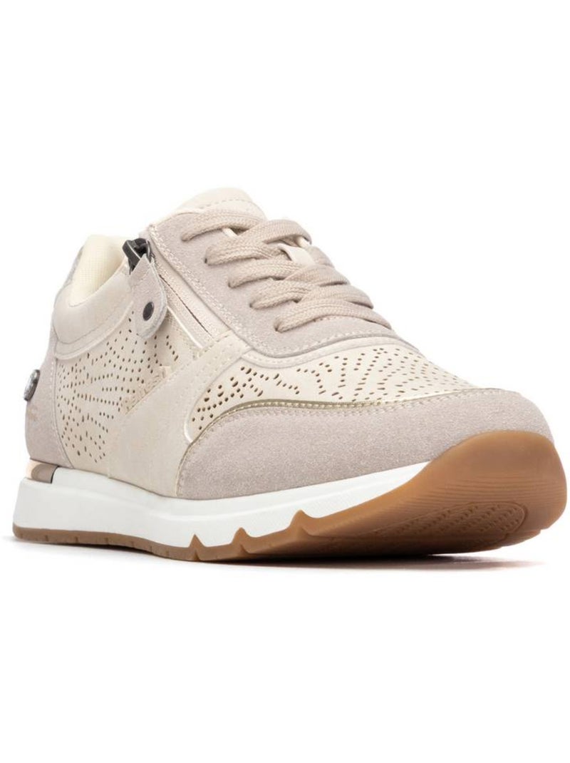 Baskets femme à fermeture éclair Beige - Kiabi