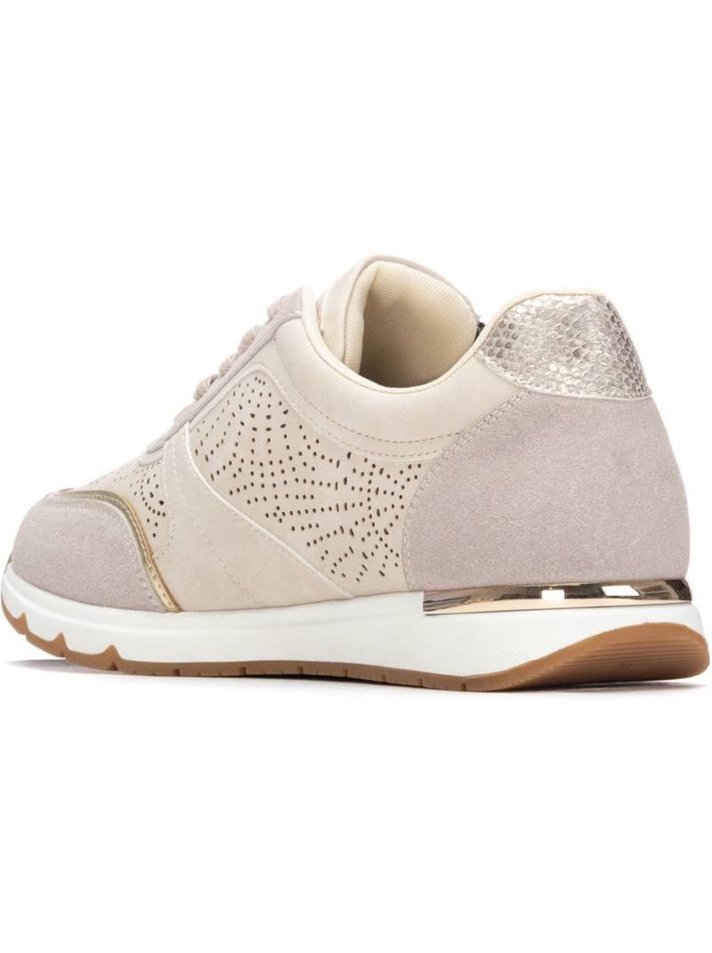 Baskets femme à fermeture éclair Beige - Kiabi
