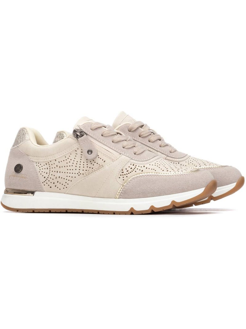 Baskets femme à fermeture éclair Beige - Kiabi