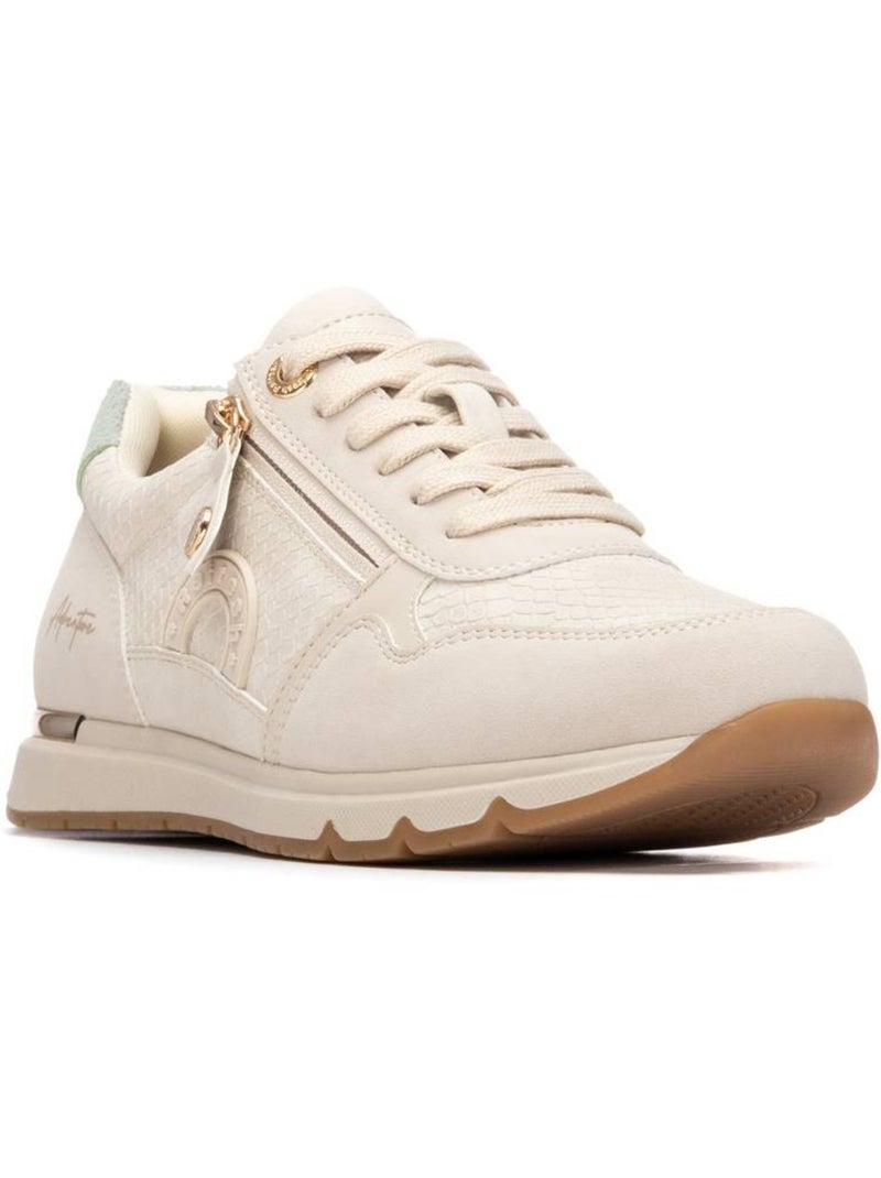 Baskets femme à fermeture éclair Beige - Kiabi