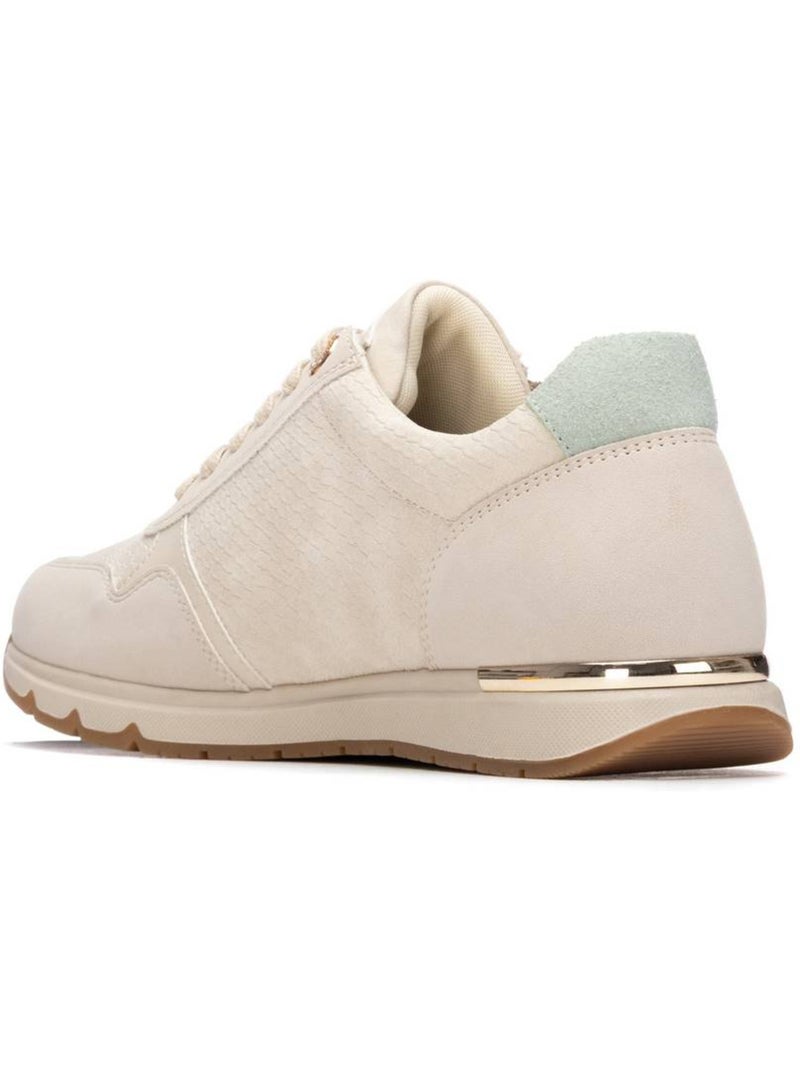 Baskets femme à fermeture éclair Beige - Kiabi