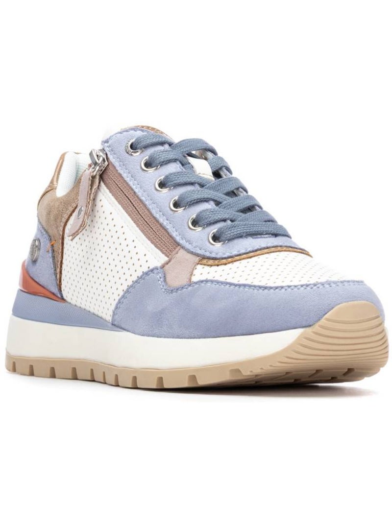 Baskets femme à fermeture éclair Bleu - Kiabi