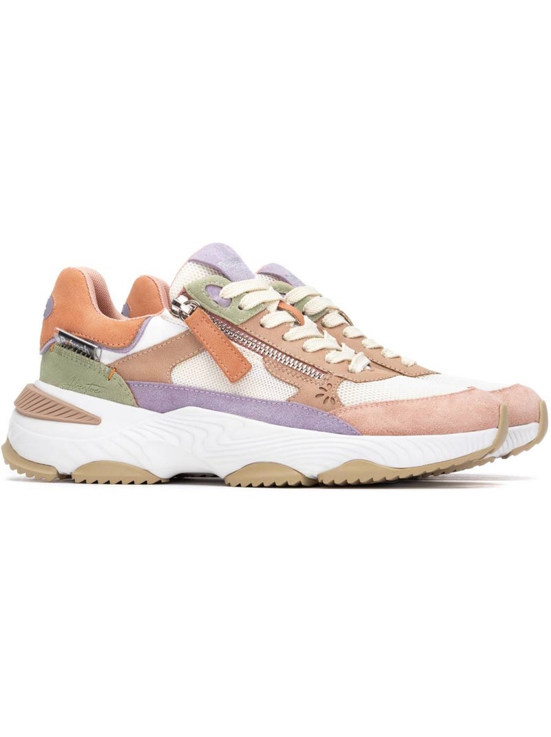 Baskets femme à fermeture éclair Crème - Kiabi