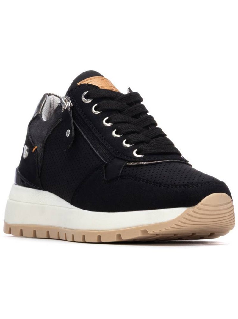 Baskets femme à fermeture éclair Noir - Kiabi