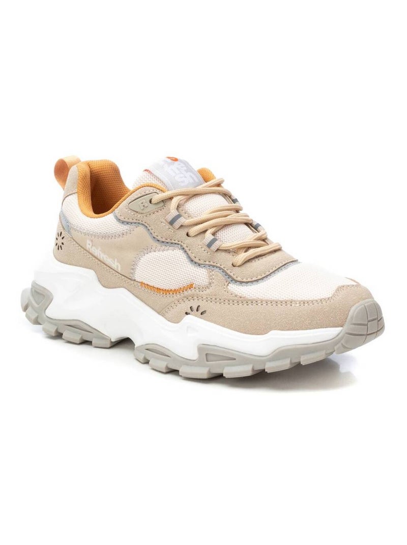Baskets femme à lacets Beige - Kiabi