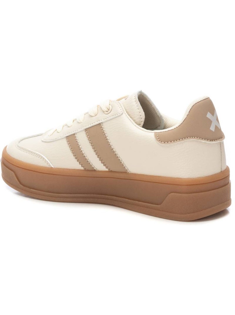 Baskets femme à lacets Beige - Kiabi