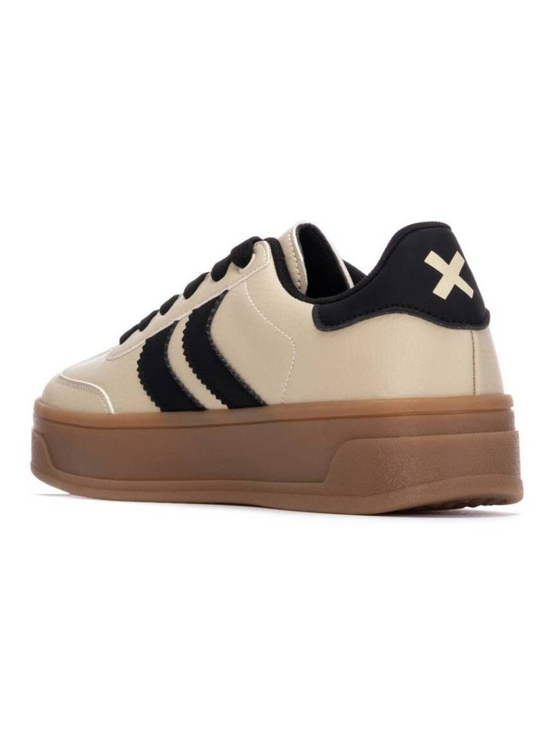 Baskets femme à lacets Beige - Kiabi