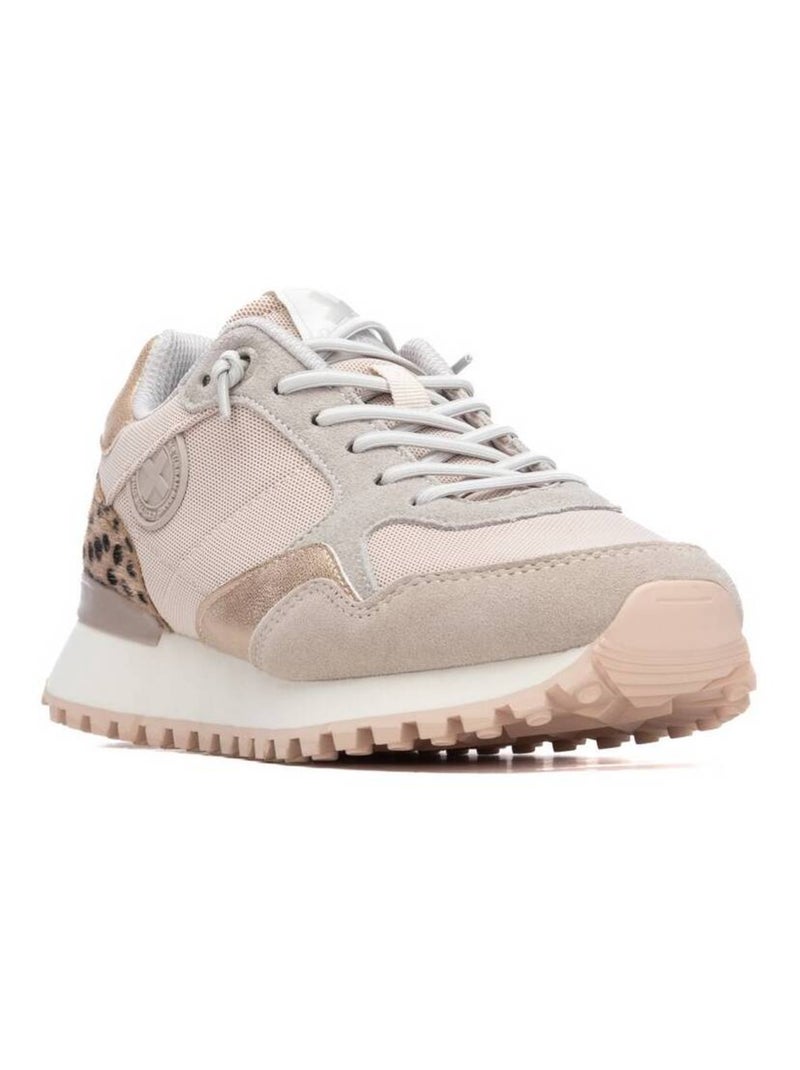 Baskets femme à lacets Beige - Kiabi