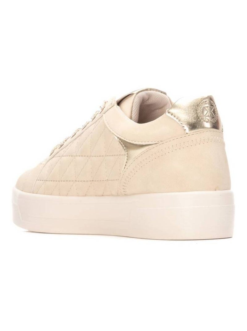 Baskets femme à lacets Beige - Kiabi