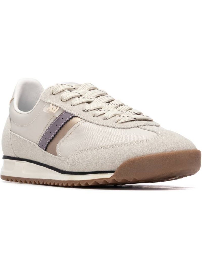 Baskets femme à lacets Beige - Kiabi