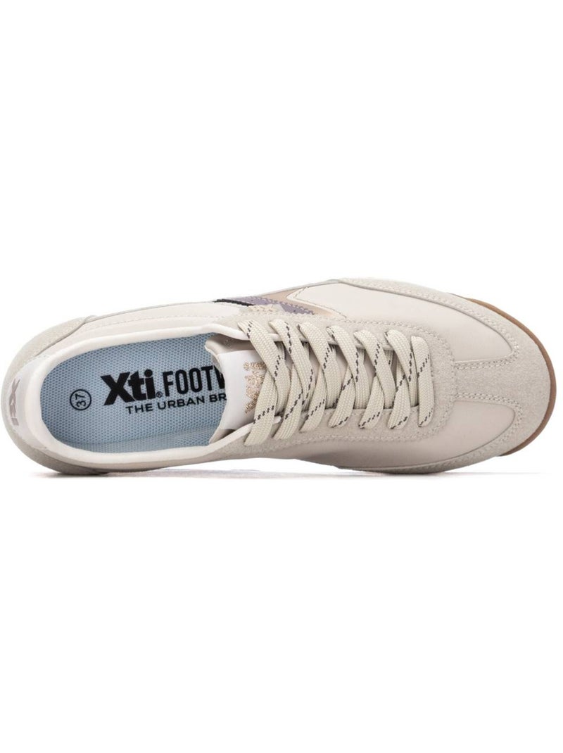 Baskets femme à lacets Beige - Kiabi
