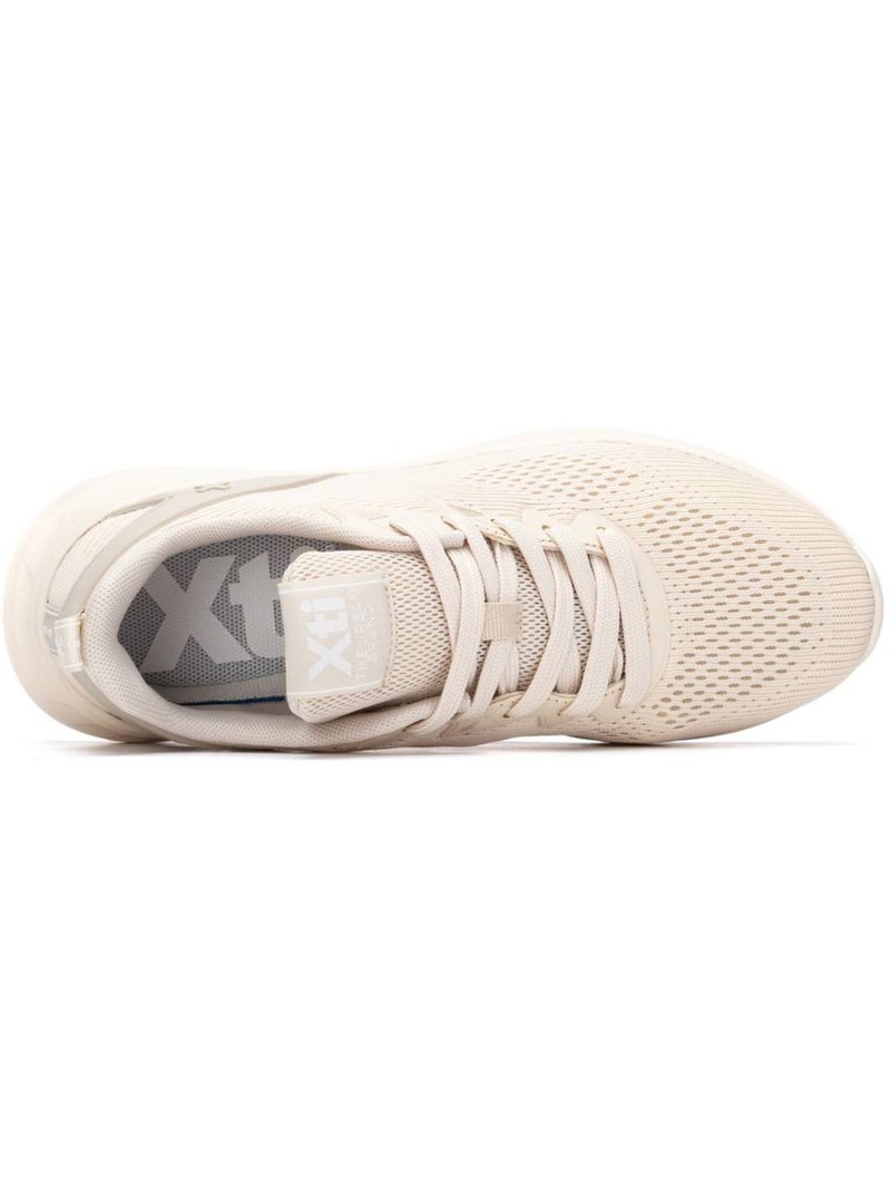 Baskets femme à lacets Beige - Kiabi
