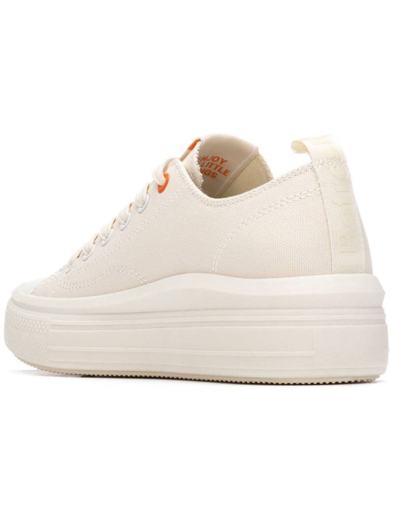Baskets femme à lacets Beige - Kiabi