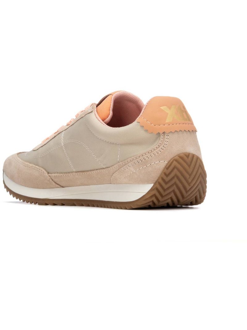 Baskets femme à lacets Beige - Kiabi
