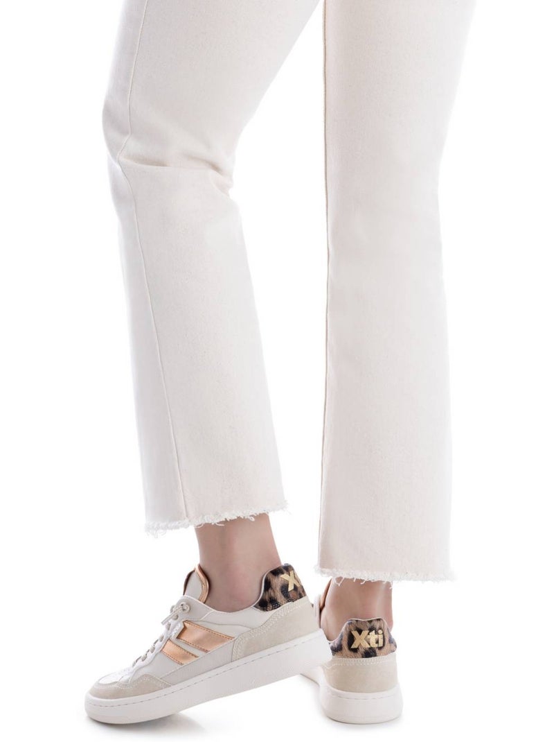 Baskets femme à lacets Beige - Kiabi