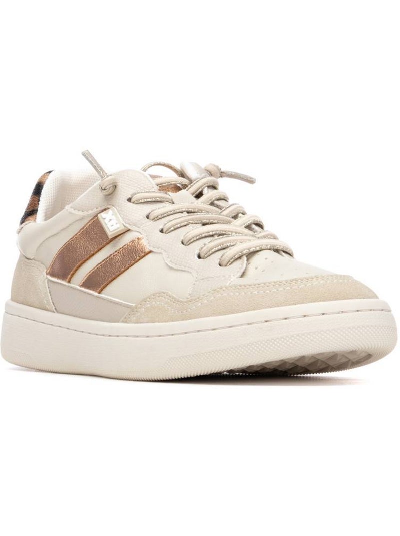 Baskets femme à lacets Beige - Kiabi