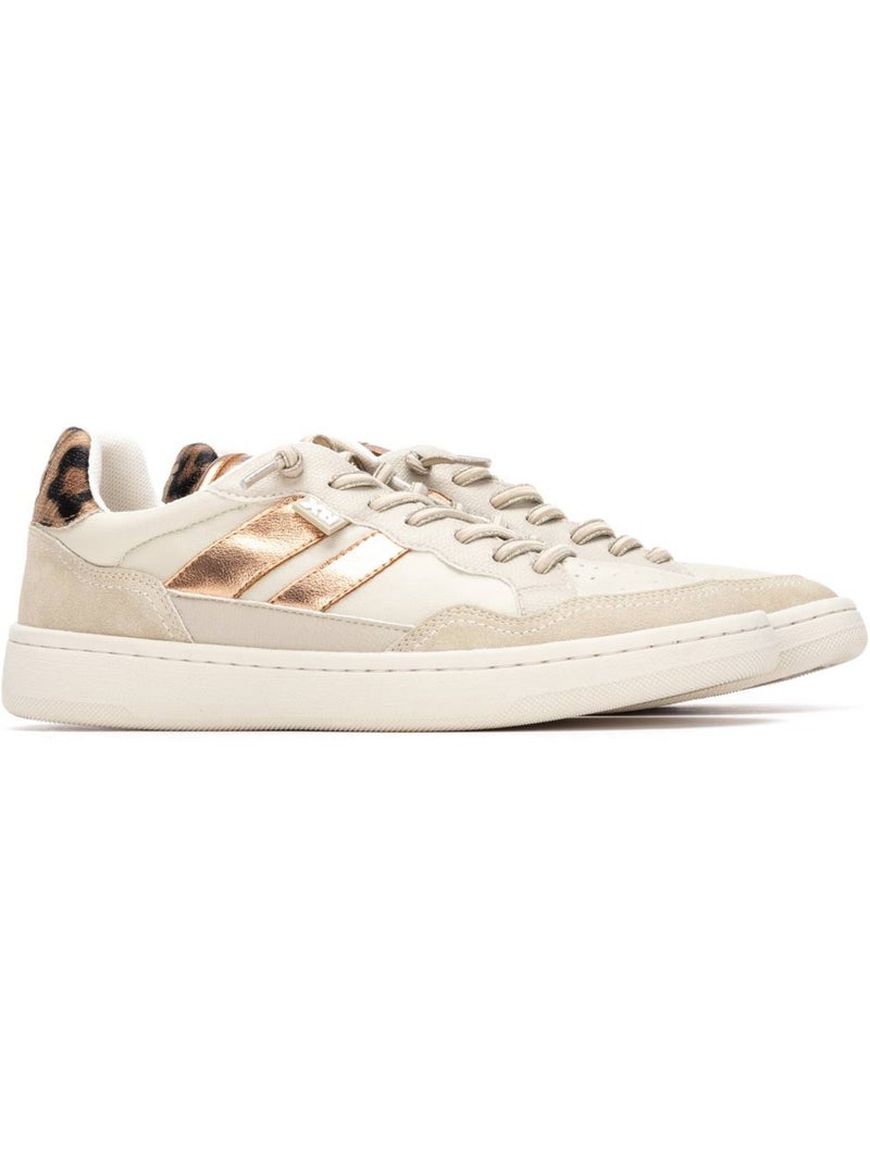 Baskets femme à lacets Beige - Kiabi