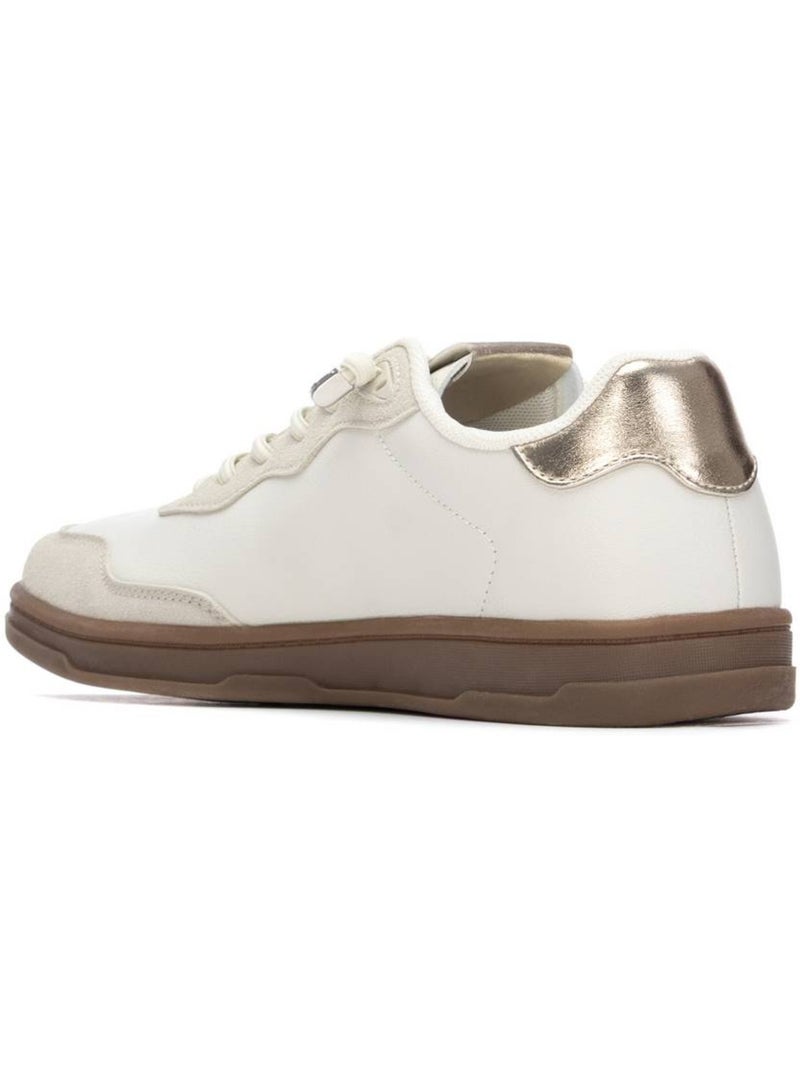 Baskets femme à lacets Beige - Kiabi