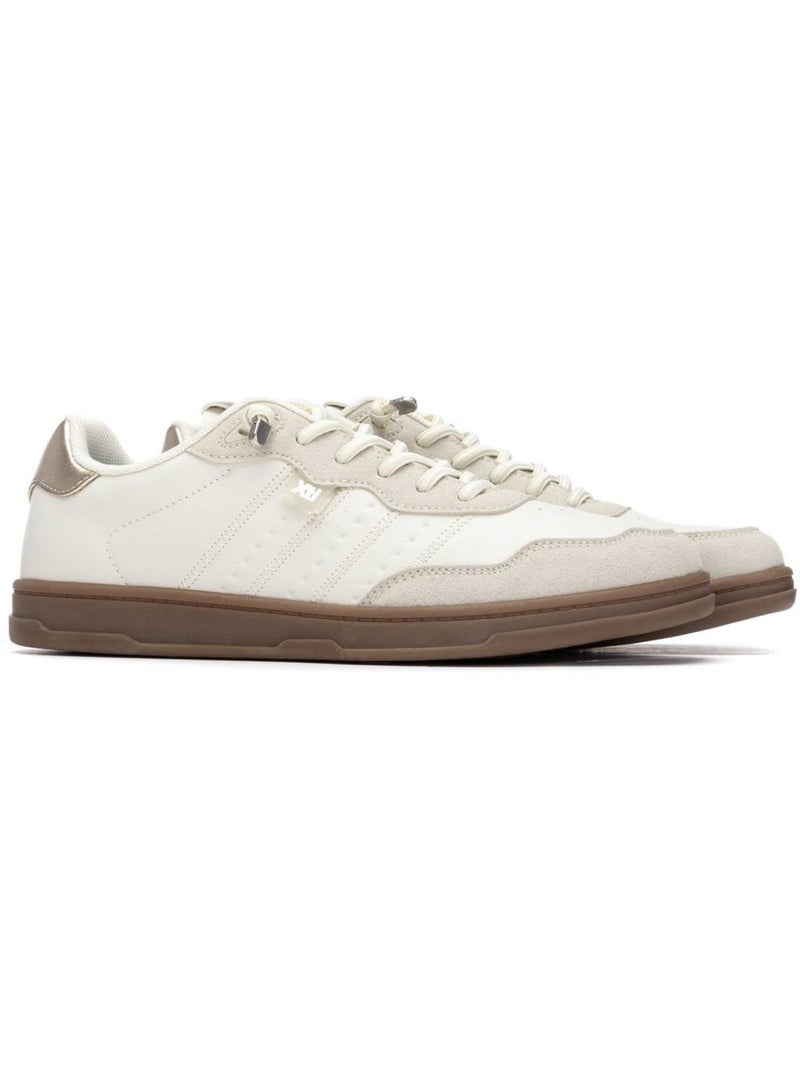 Baskets femme à lacets Beige - Kiabi