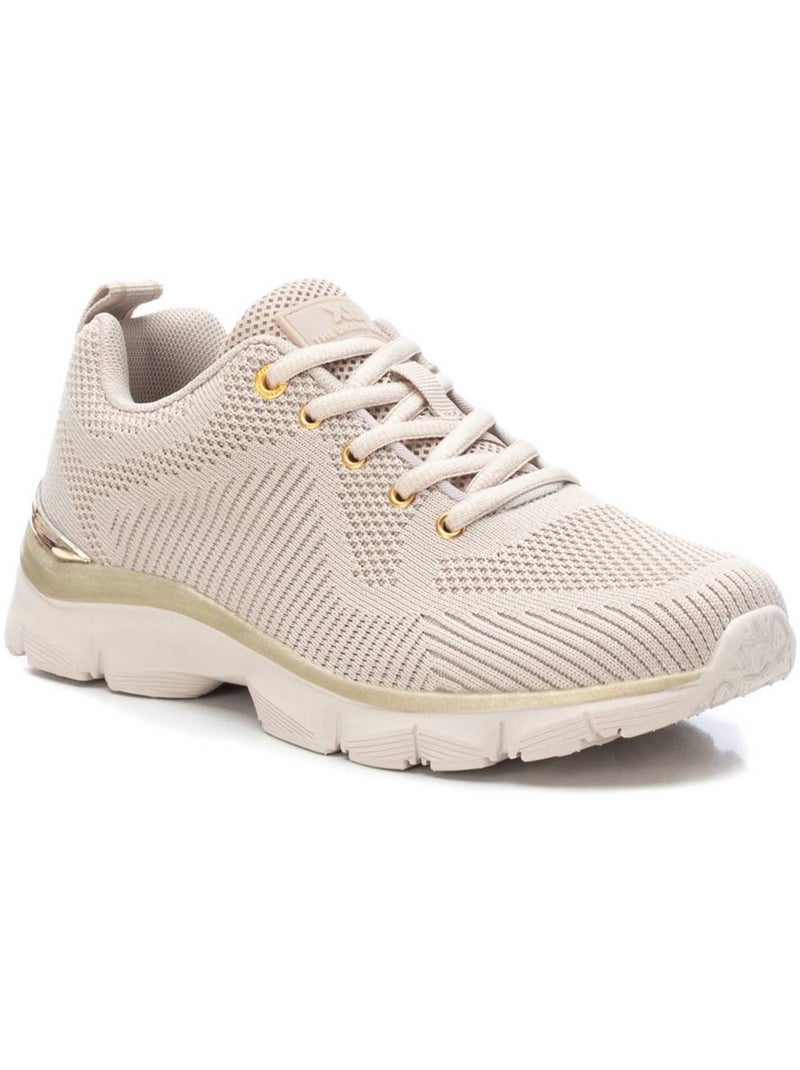 Baskets femme à lacets Beige - Kiabi