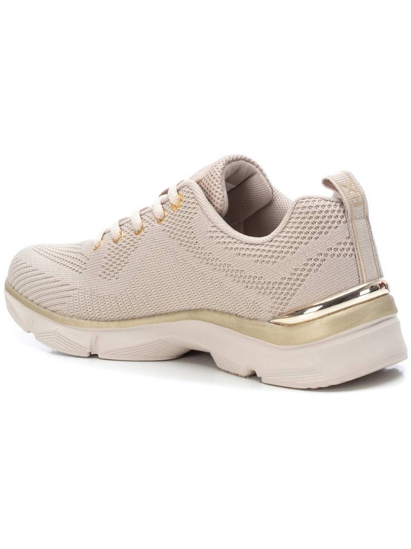 Baskets femme à lacets Beige - Kiabi