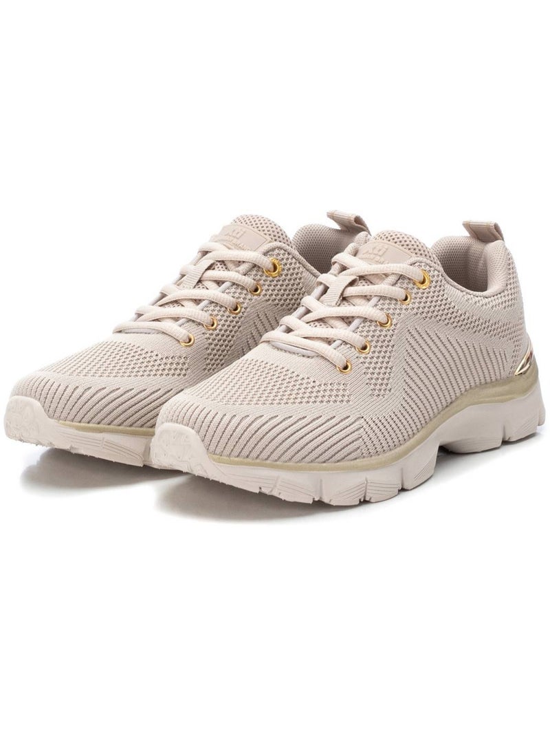 Baskets femme à lacets Beige - Kiabi