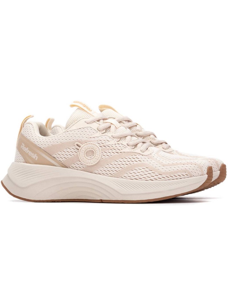Baskets femme à lacets Beige - Kiabi