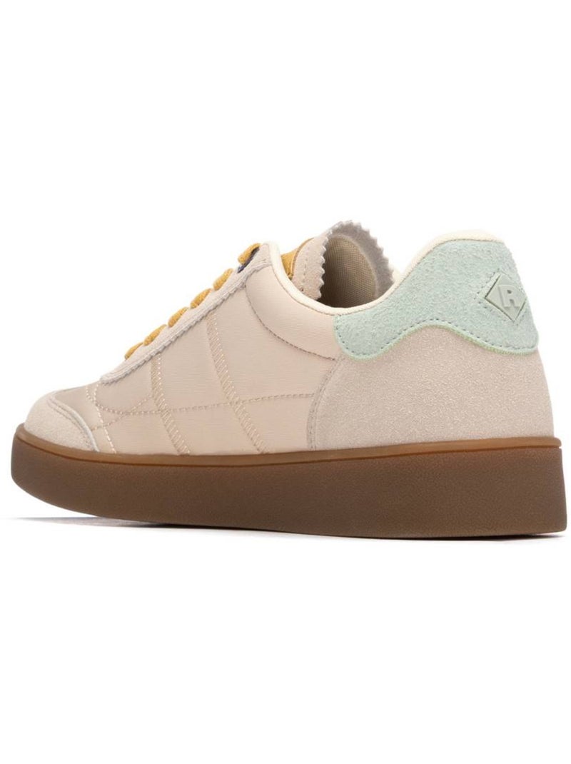 Baskets femme à lacets Beige - Kiabi