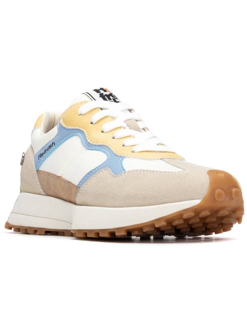 Baskets femme à lacets Beige - Kiabi