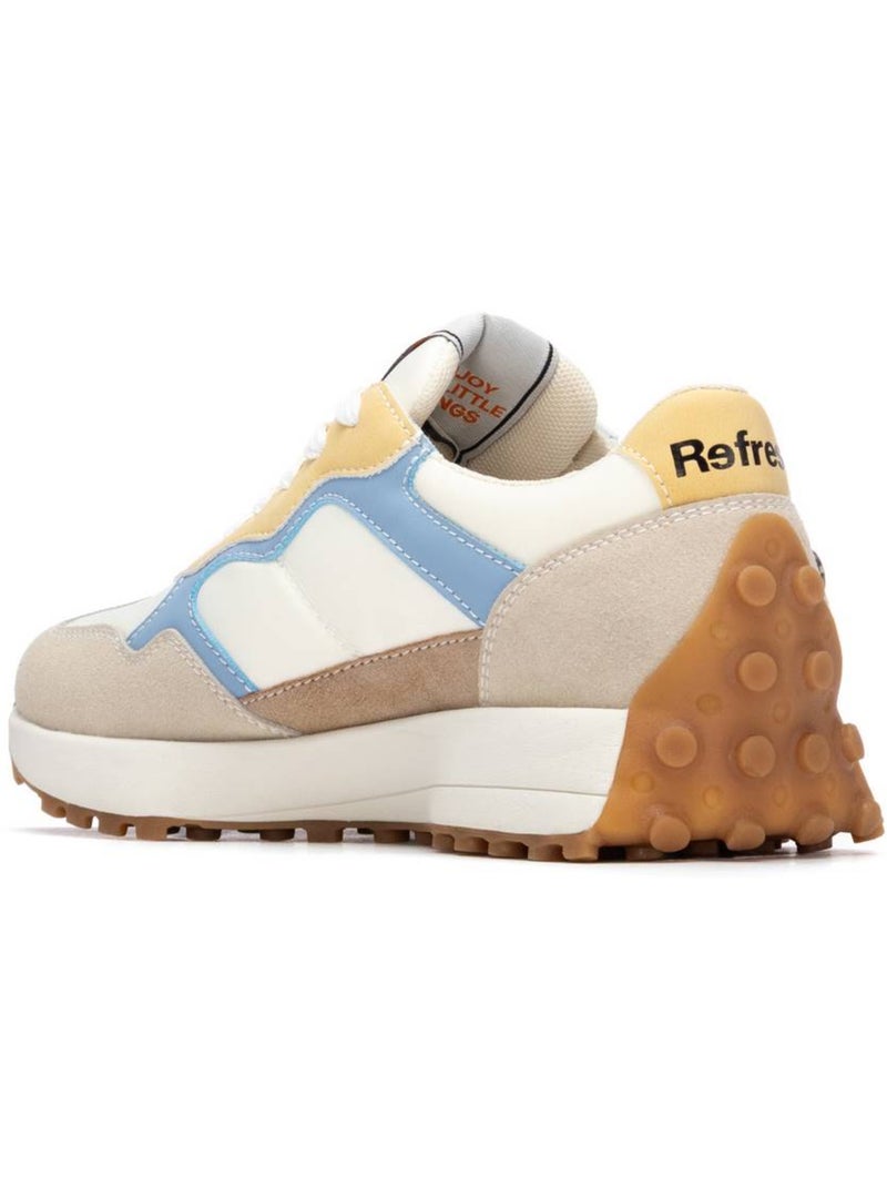 Baskets femme à lacets Beige - Kiabi