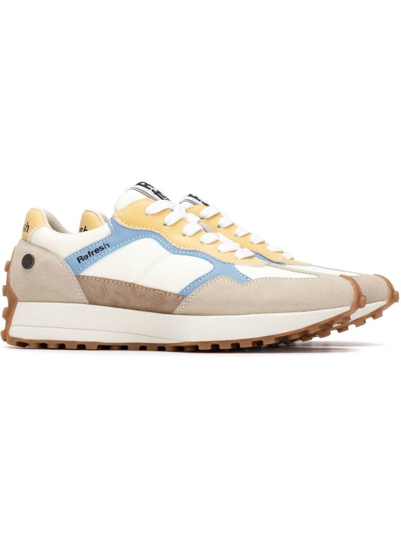 Baskets femme à lacets Beige - Kiabi