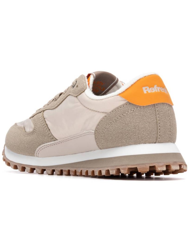 Baskets femme à lacets Beige - Kiabi