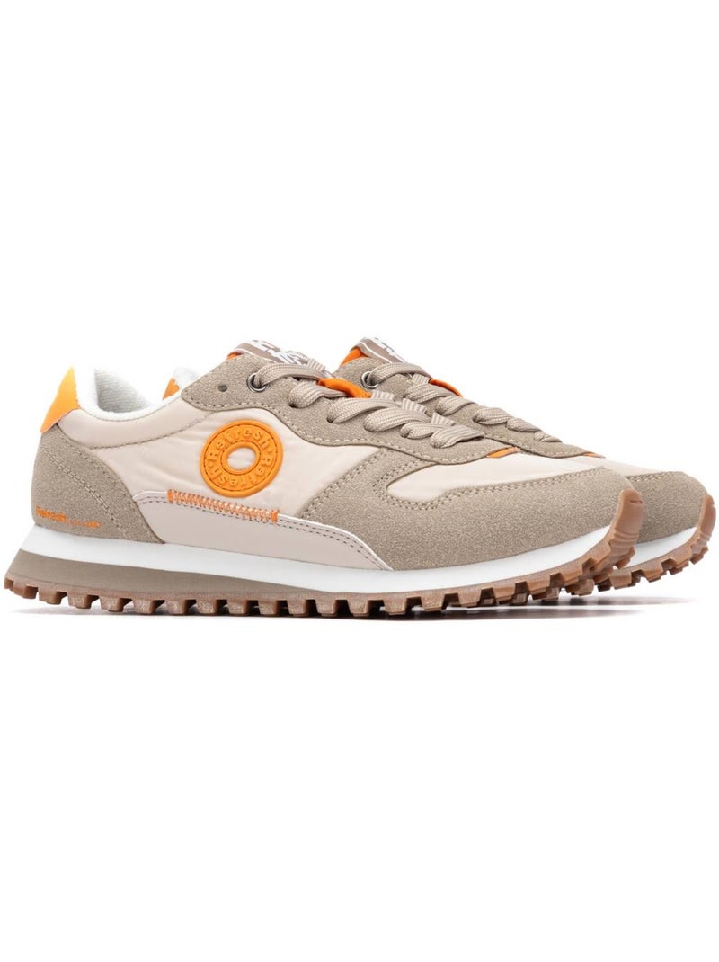 Baskets femme à lacets Beige - Kiabi