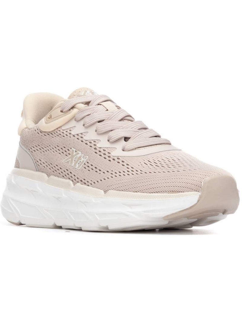 Baskets femme à lacets Beige - Kiabi