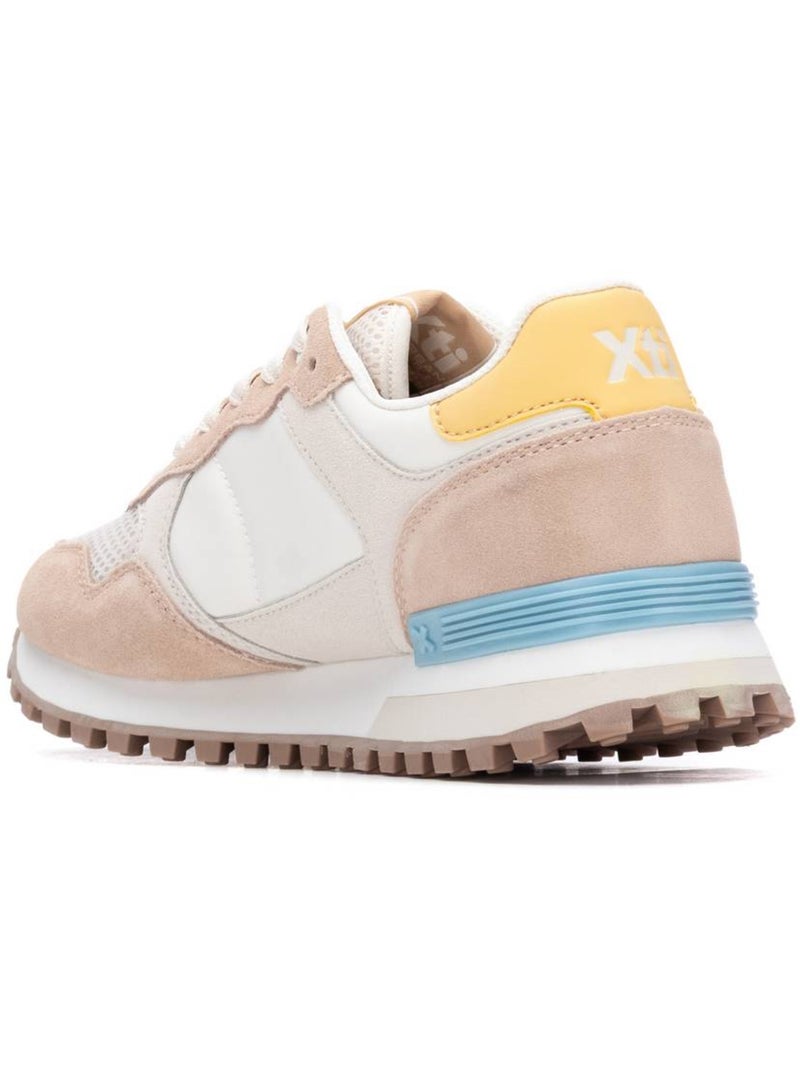 Baskets femme à lacets Beige - Kiabi