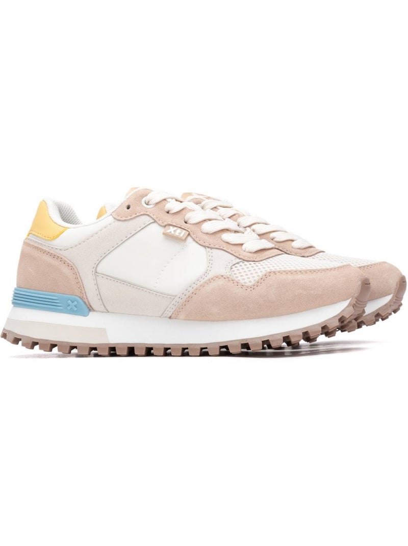 Baskets femme à lacets Beige - Kiabi