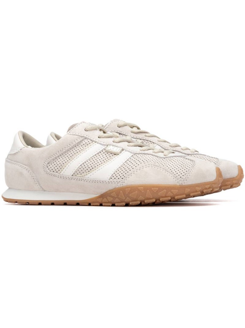 Baskets femme à lacets Beige - Kiabi