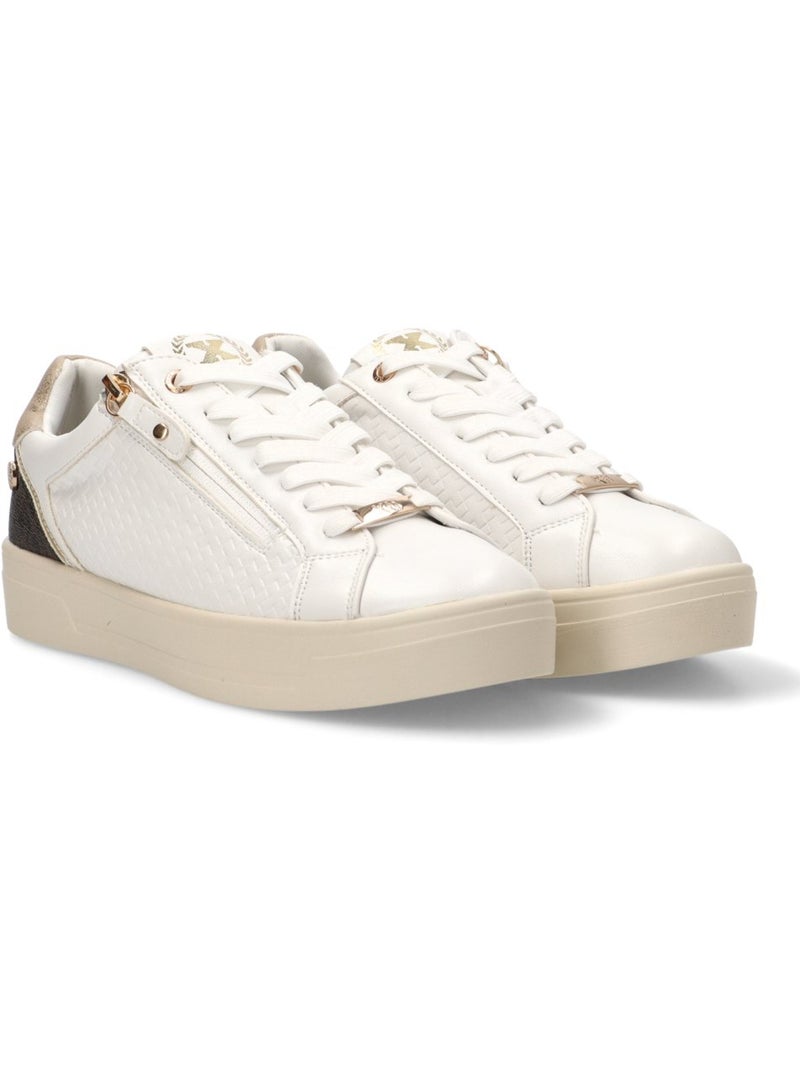 Baskets femme à lacets Blanc - Kiabi