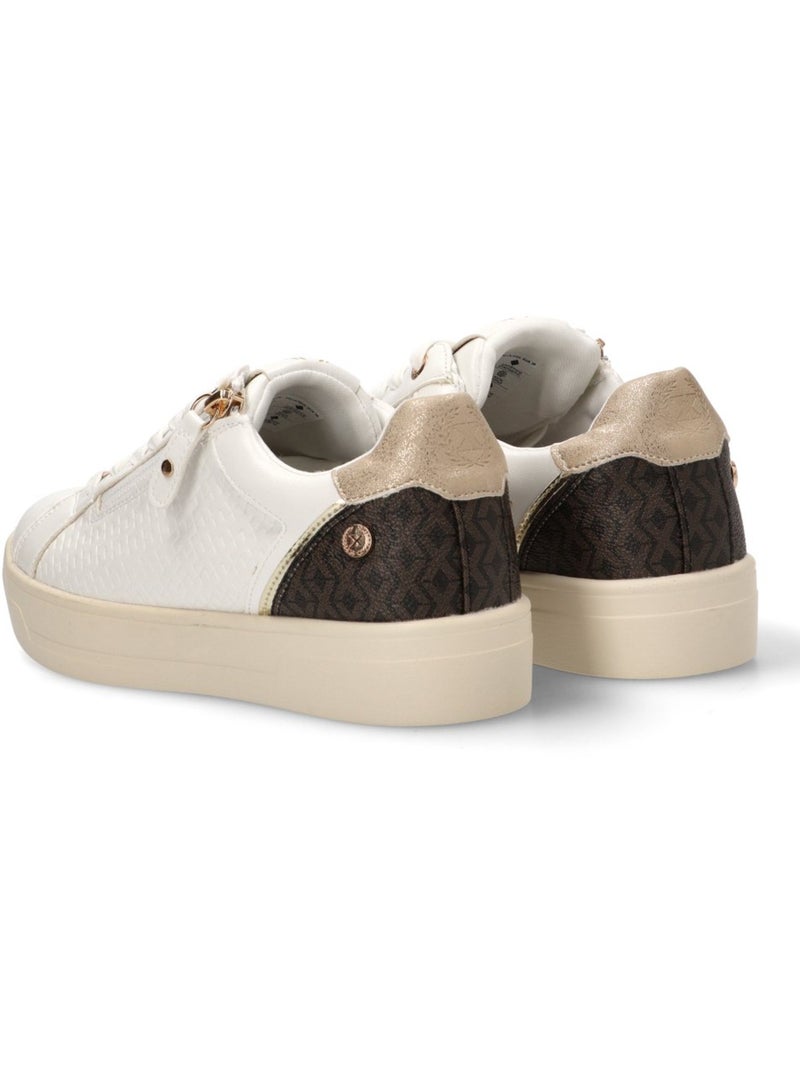 Baskets femme à lacets Blanc - Kiabi