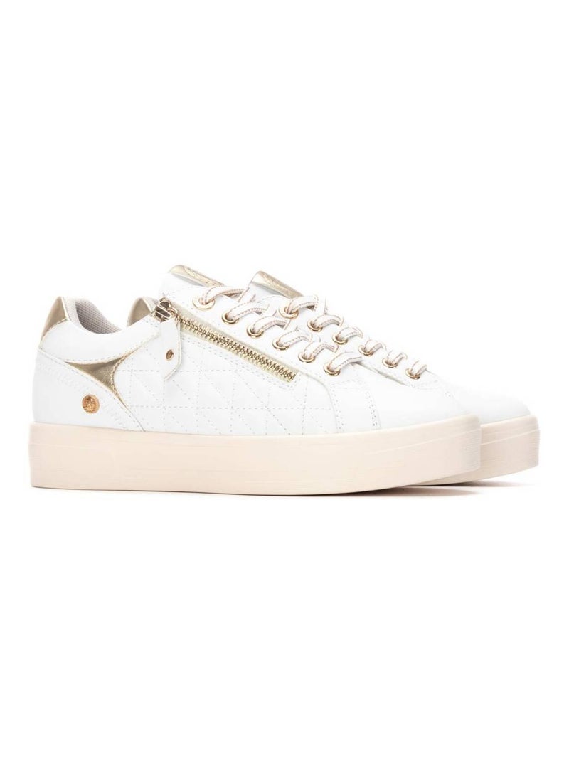 Baskets femme à lacets Blanc - Kiabi