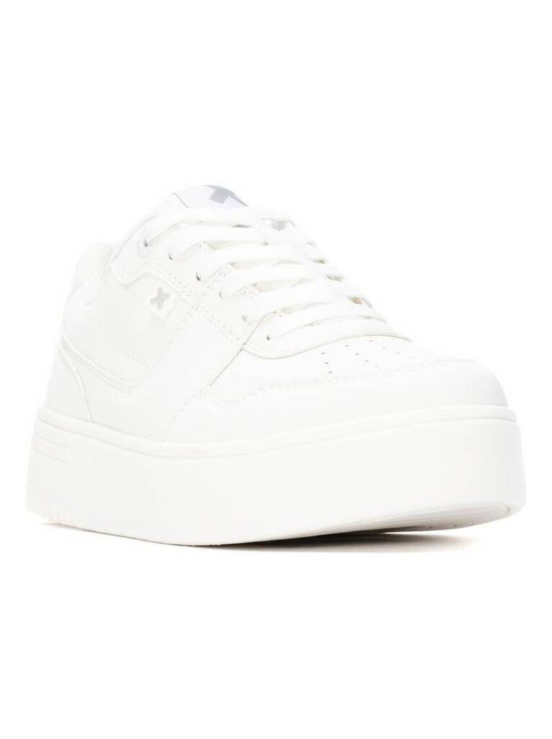 Baskets femme à lacets Blanc - Kiabi