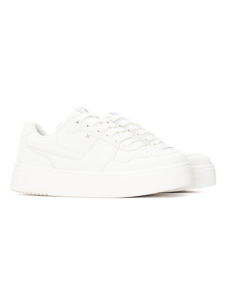 Baskets femme à lacets Blanc - Kiabi